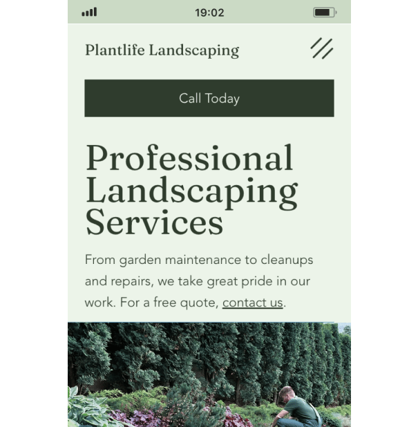 Example 4 of a ‘most popular’ website design in desktop and mobile.